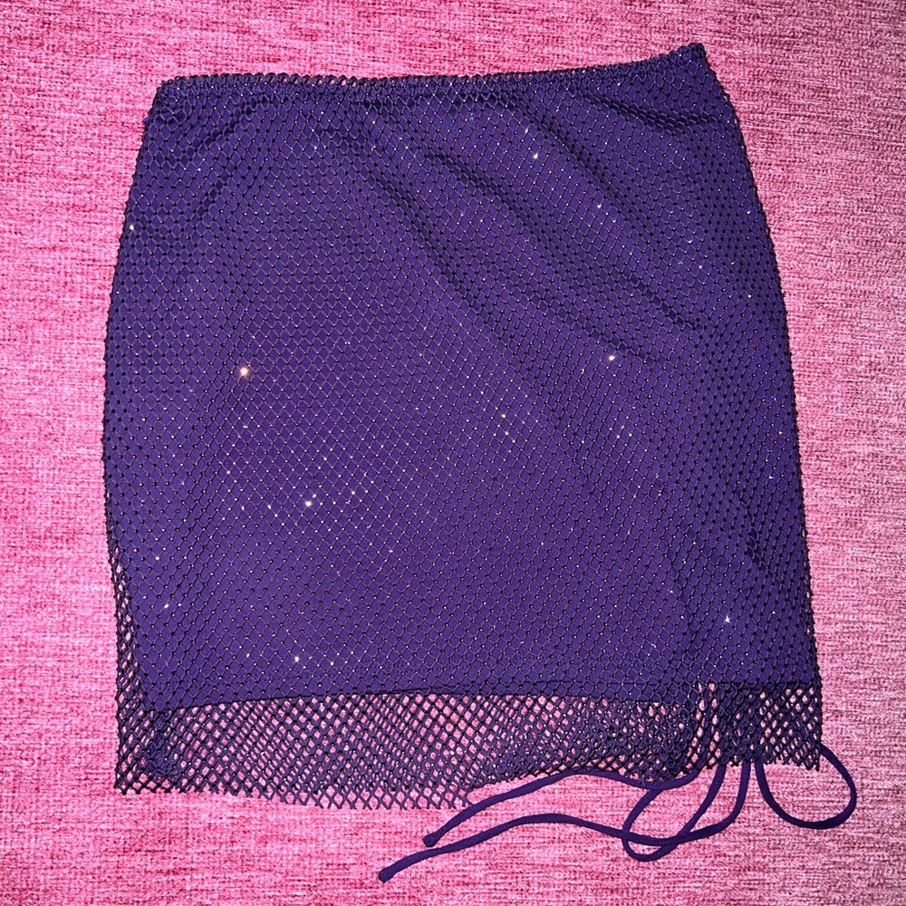 Oh Polly Glitter Mini Skirt